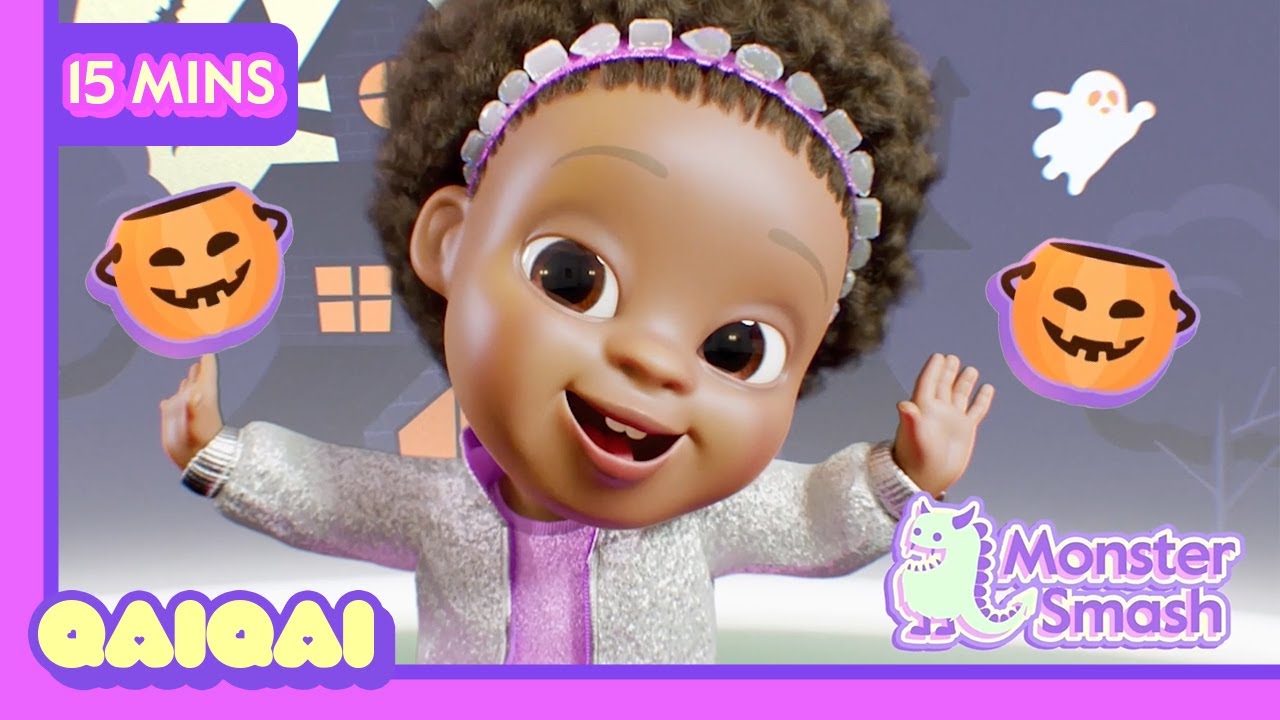 Dance with Qai Qai Compilation | 🎃 Halloween Dance Special for kids 👻 | #dancewithqaiqai | #qaiqai