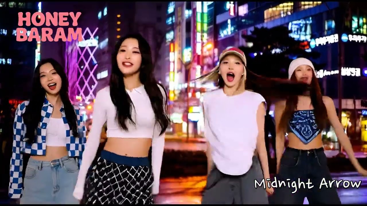 Midnight Arrow #kpop #girlgroup #kpopidol #kpopfyp #kpopfan#HoneyBaram #Newsong