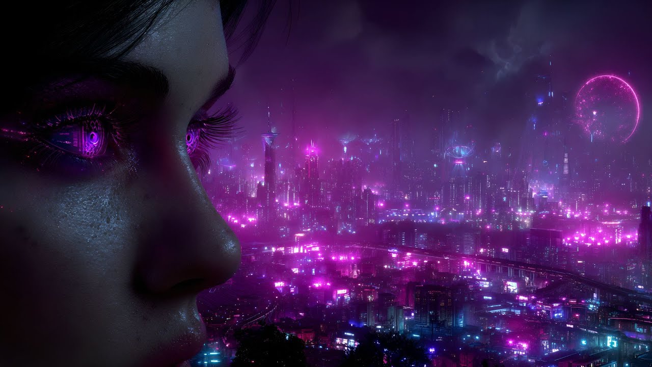 Cybernetic City Visions | Dark Ambient Synthwave for Focus & Immersion