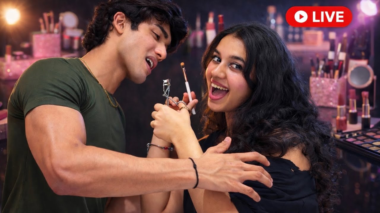 Shivprizzz CAUGHT doing MAKE UP