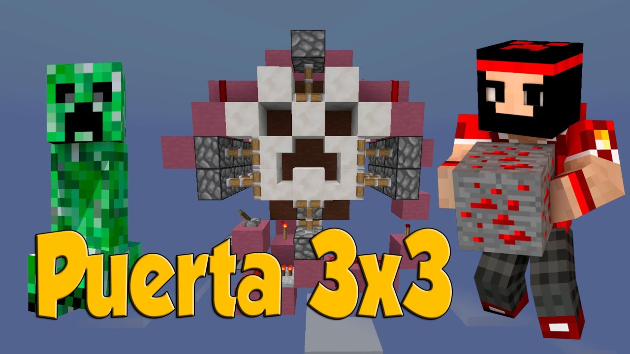 | REDSTONE MINECRAFT | PUERTA DE CREEPER AUTOMATICA