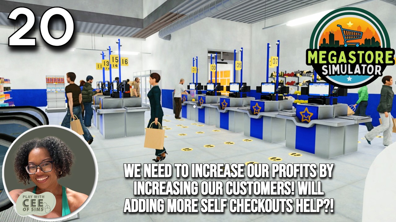 We Need To Make More Money In Megastore Simulator! Will Increasing Our Self Checkouts Help? | EP #20