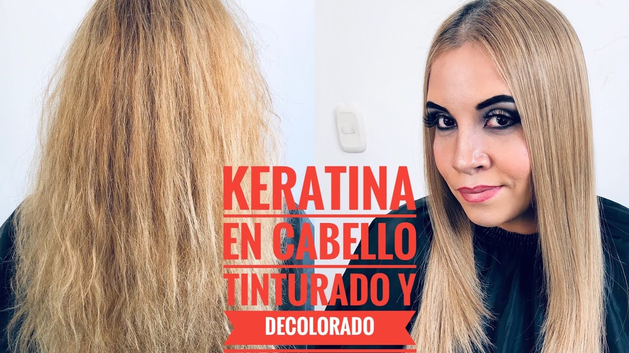 Keratina en Cabello Tinturado y Decolorado
