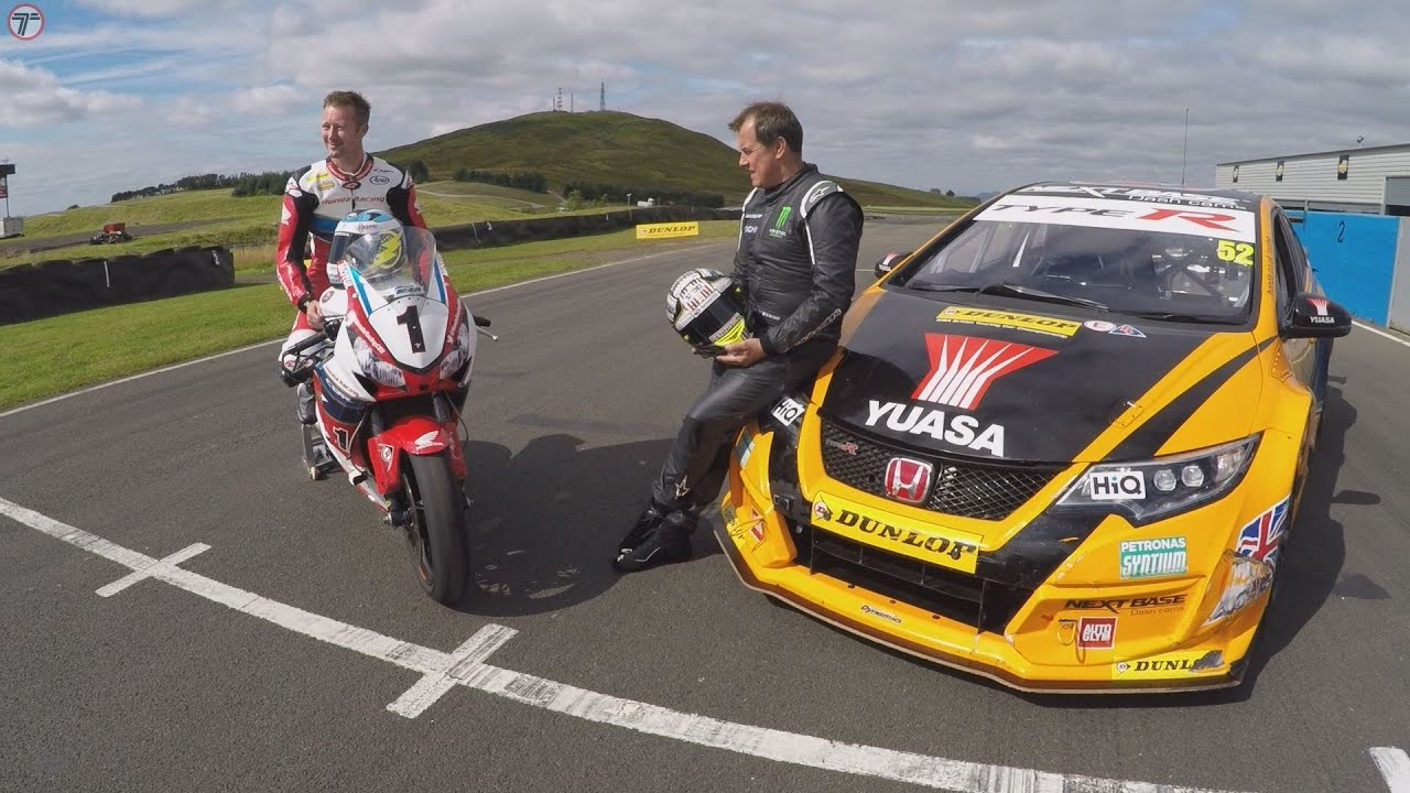 Gordon Shedden (CBR 1000RR Fireblade) VS John McGuinness (Honda Racing Civic Type R)