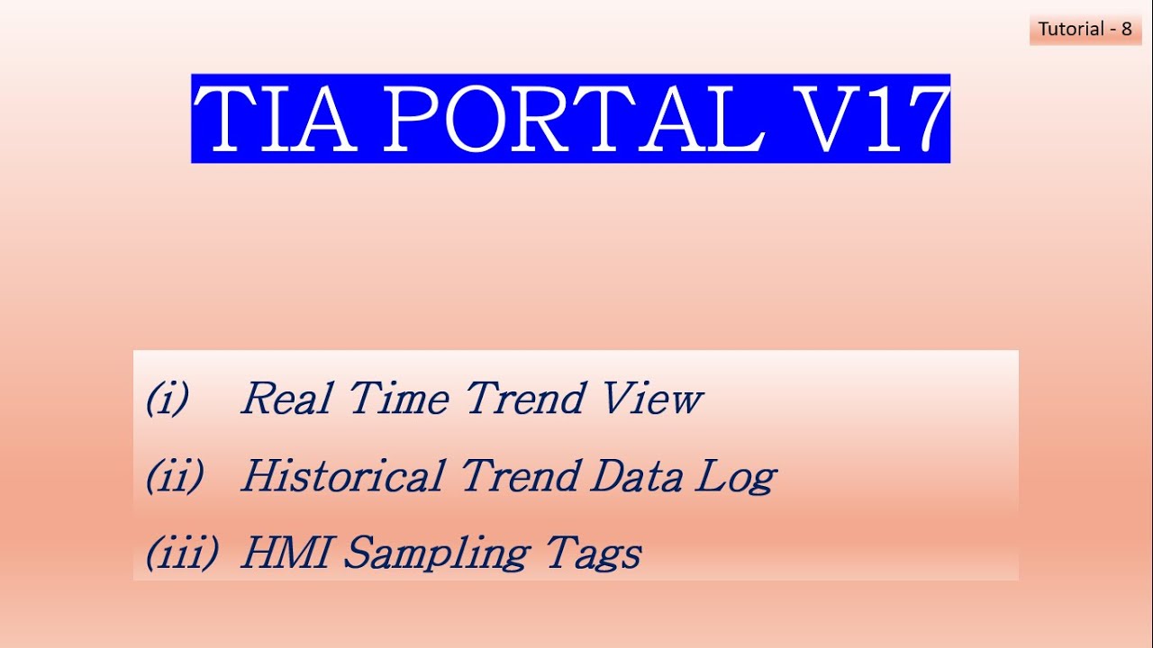Real Time Data Trend View & Historical Trend Data Log in WinCC HMI in TIA Portal V17