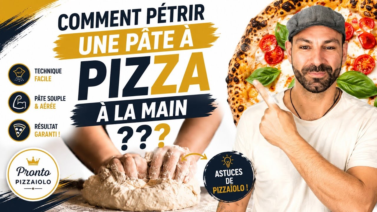 Comment préparer une pâte à pizza à la main ? 🍕🔥Astuce de pizzaiolo !