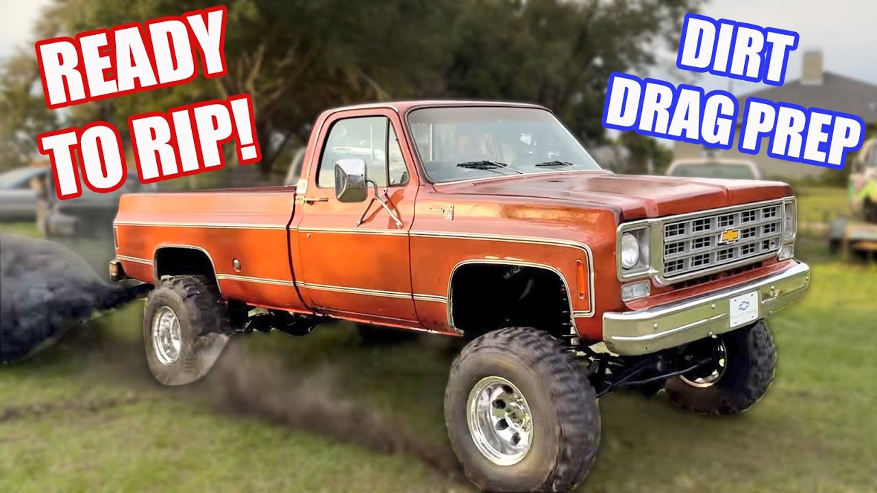 Burnout Truck Is Ready To Get DIRTY!!!  Custom Disc Brake Install on Our Cummins Squarebody Chevy!!!