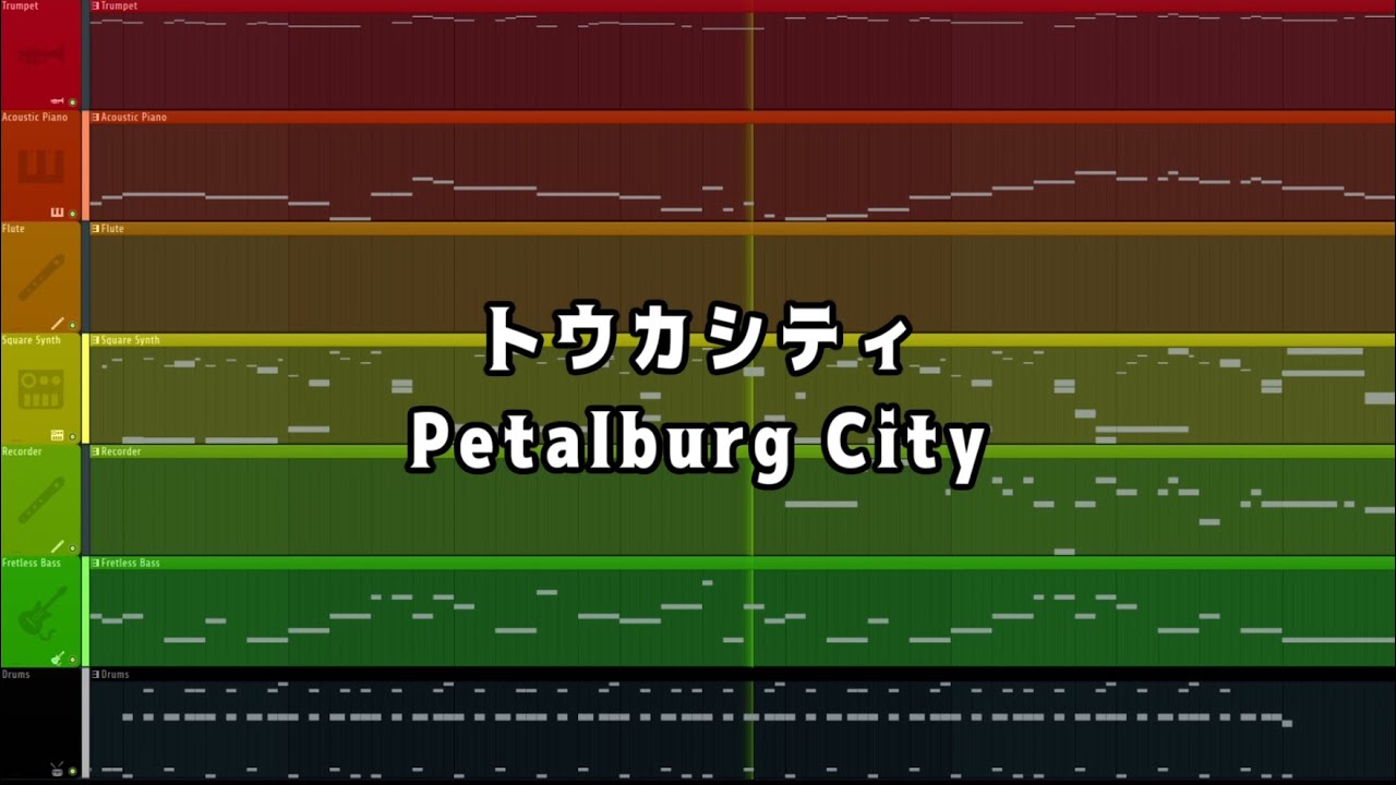 Pokémon Ruby/Sapphire/Emerald Petalburg City Deconstruction トウカシティ