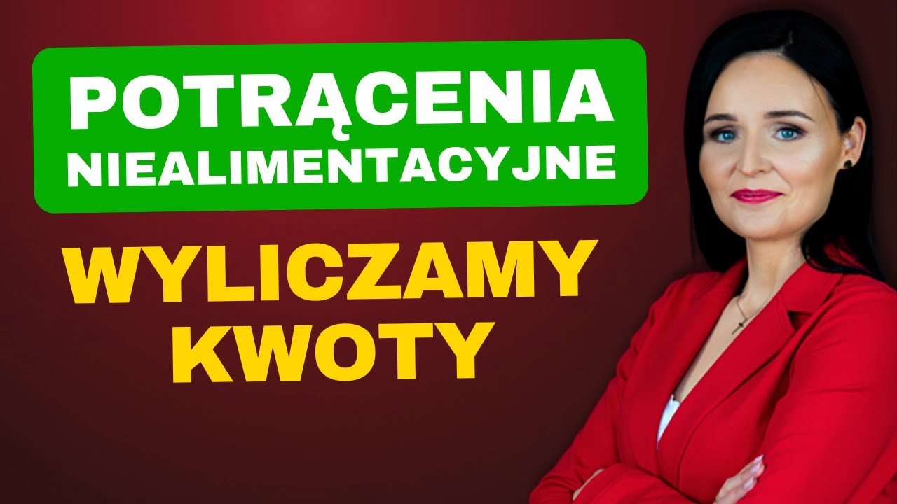 Potrącenia niealimentacyjne - jak wyliczyć kwotę? PRZYKŁADY