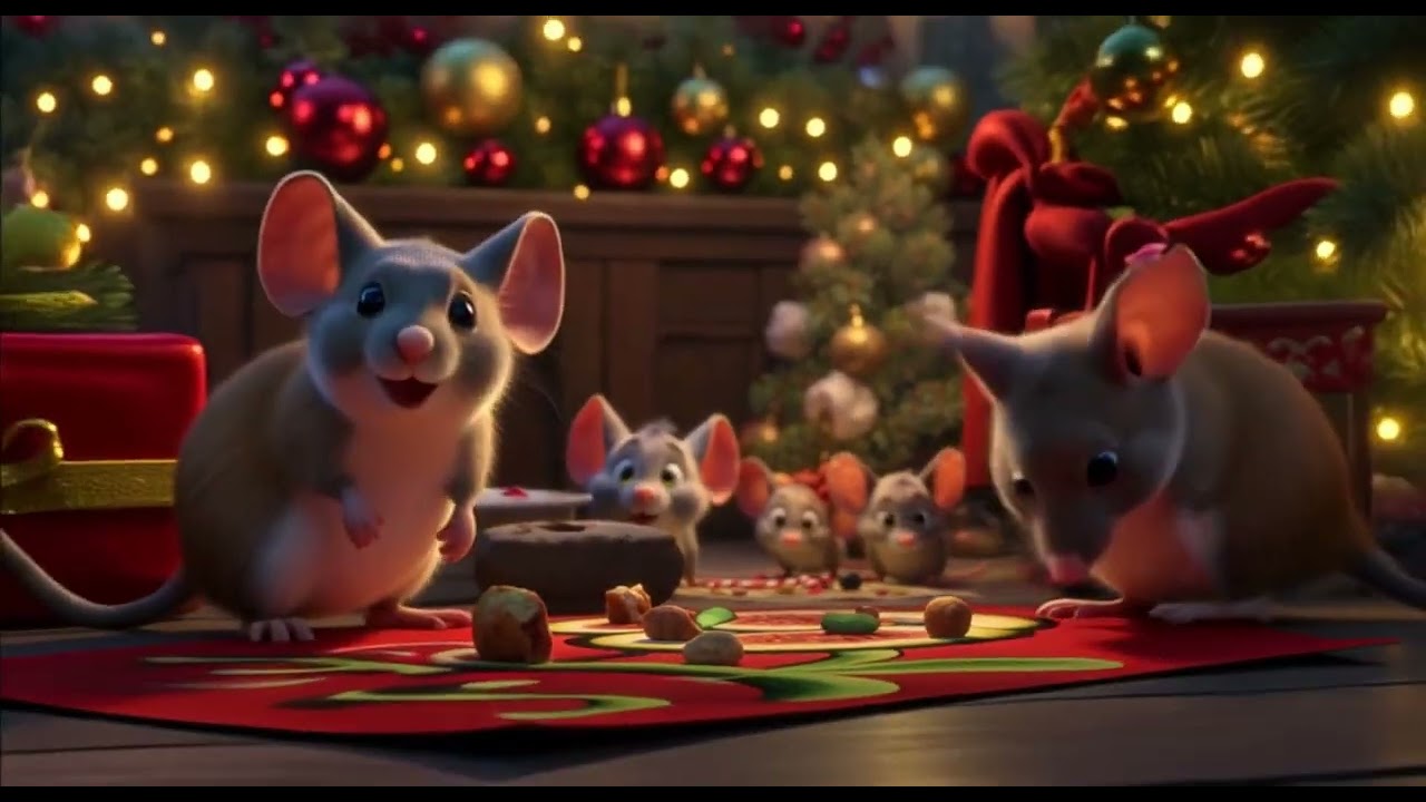 Wish You A Merry Christmas- AI music video with Mice to bring in the AI holidays. Bloopers included.