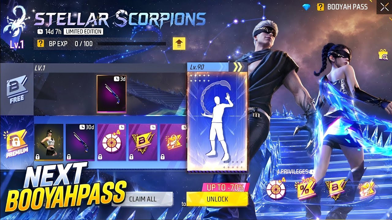October Booyah Pass Free Fire💥October & November Booyah Pass🤯🥳| Free Fire New Event l FF New Event