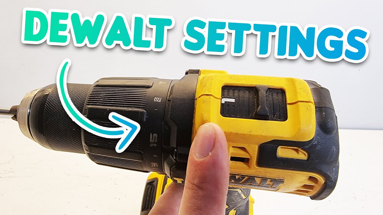 Что означают настройки дрели DeWALT?