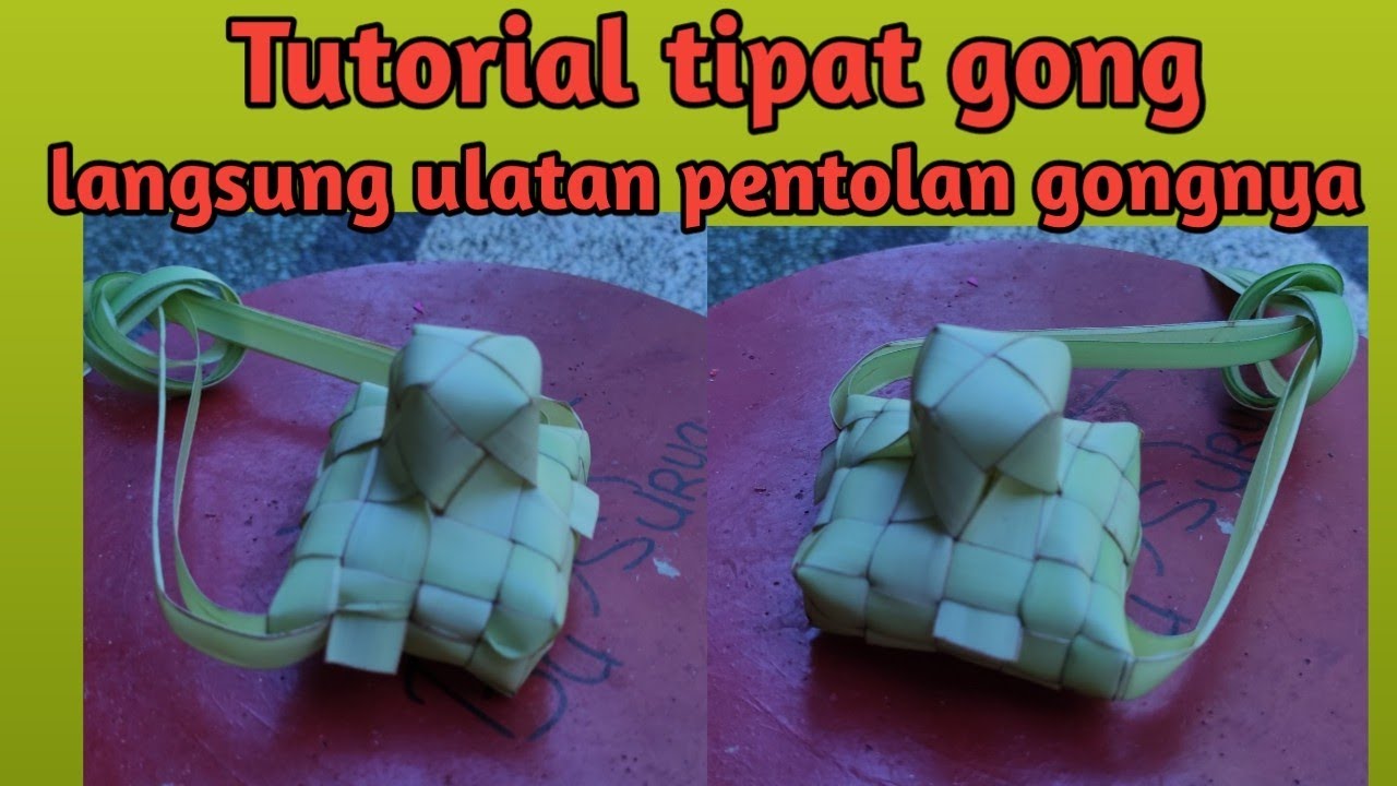 Cara membuat tipat gong dengan pentolan gongnya diulat langsung