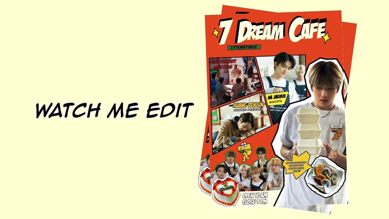 watch me edit 7 Dream Cafe Poster | Ibis Paint x