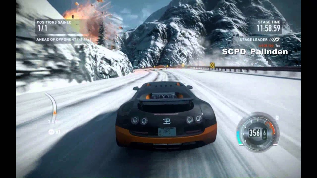 Need for Speed The Run Avalanche Race(Summit,Independence Pass)(Bugatti Veyron Super Sport)