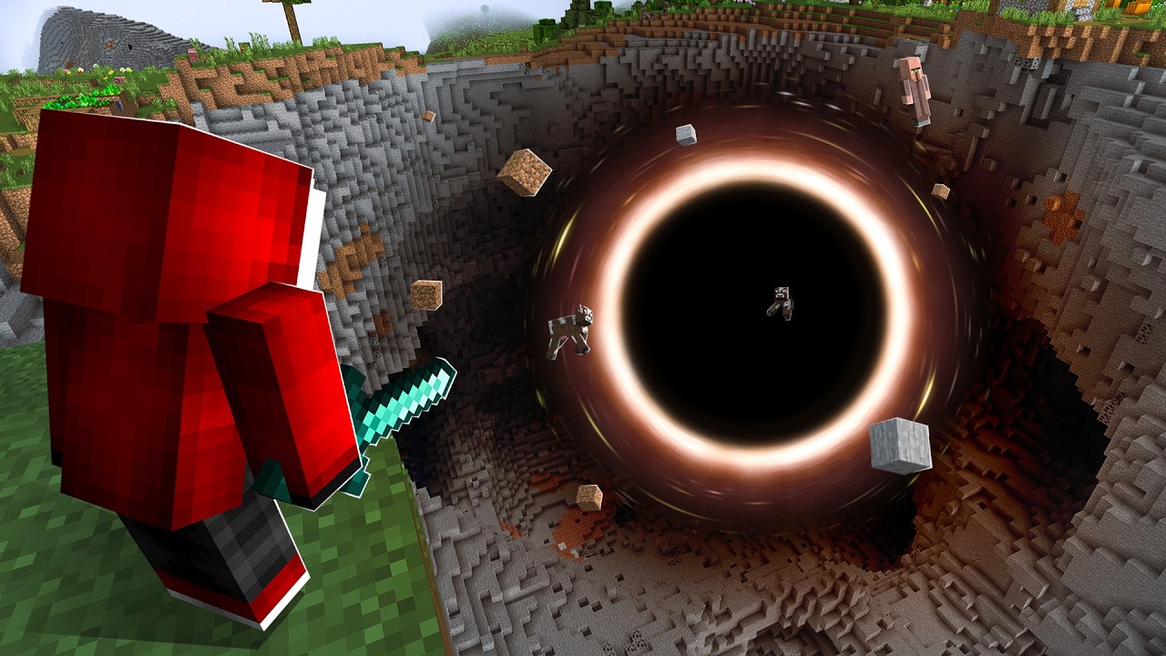 Minecraft, But a Black Hole Grows Every Second...