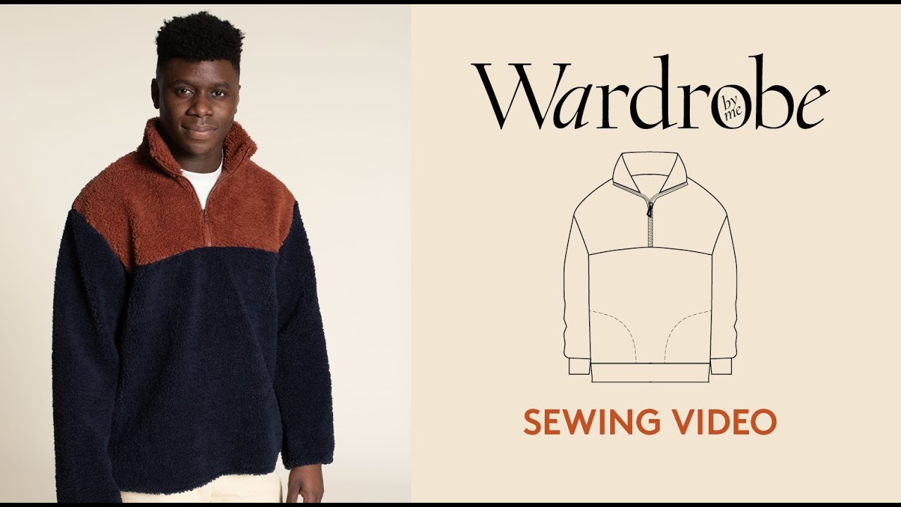 How to sew a zip-up sweater | Sewing Tutorial | Wardrobe By Me