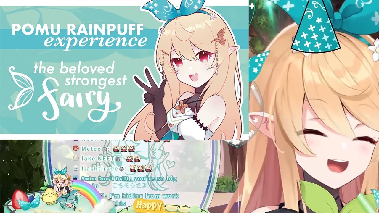 Pomu's FULL REACTION to The Pomu Rainpuff Experience