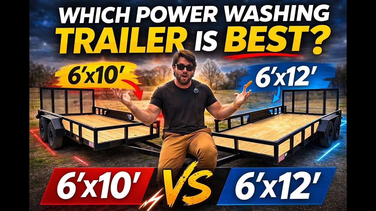 🚨🔥6x10 vs 6x12 Power Washing Trailer: Which One Should You Buy🔥🚨