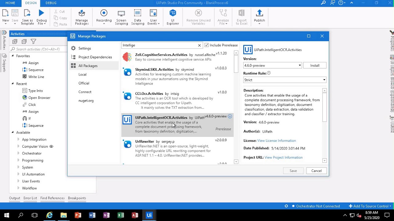 Invoice Processing in UiPath using Taxonomy Manager Part1
