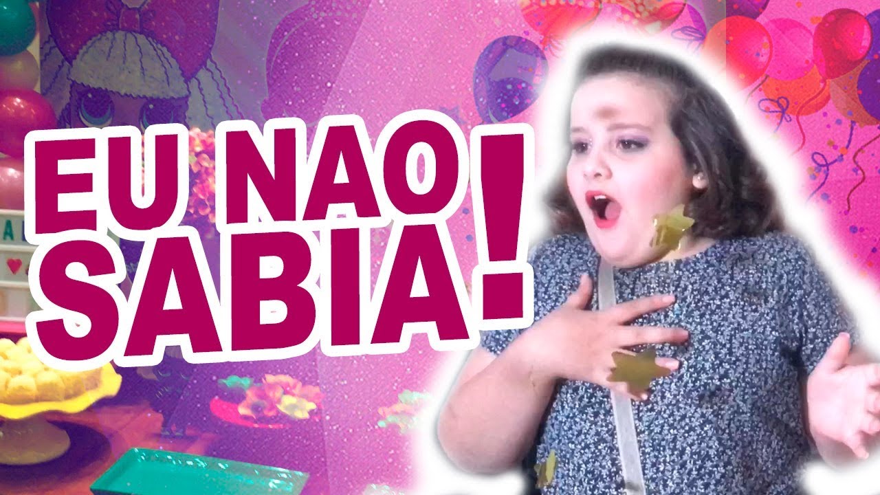 GANHEI UMA FESTA SURPRESA
