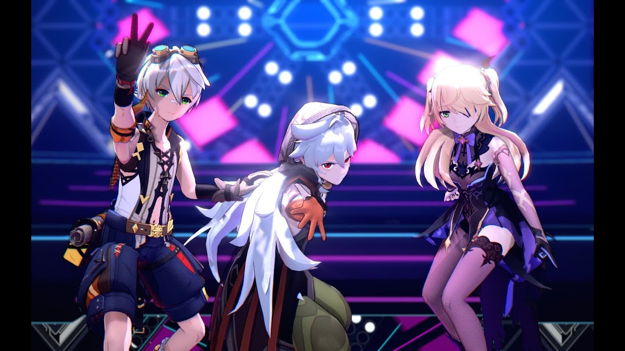 【Genshin Impact MMD/4K/60FPS】Fischl & Razor & Bennett【WAVE】