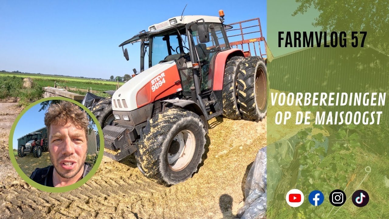 Farmvlog 57 Voorbereidingen voor de maisoogst