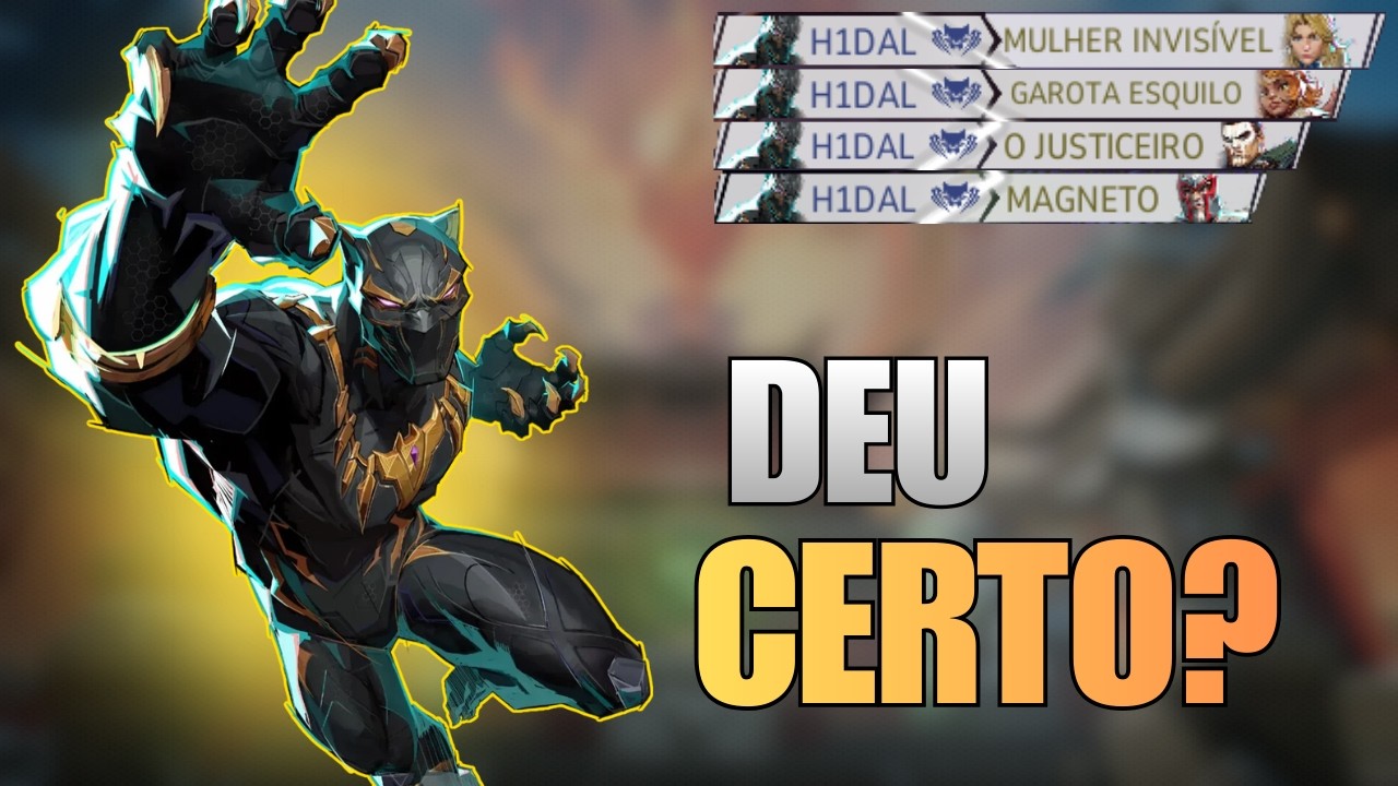 TESTEI O PANTERA NEGRA NA RANKED… DEU CERTO?! - Marvel Rivals