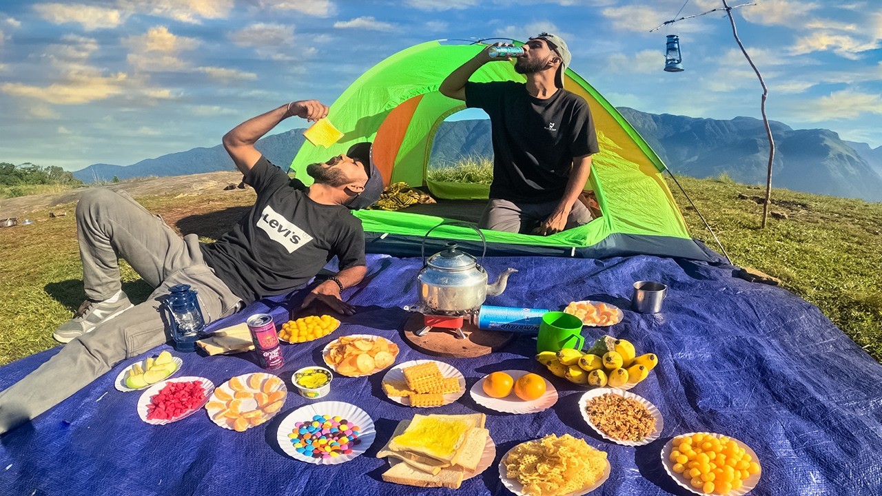 2-Day Jungle Survival Green Mountain Camping | Making Maggi Crispy Bite