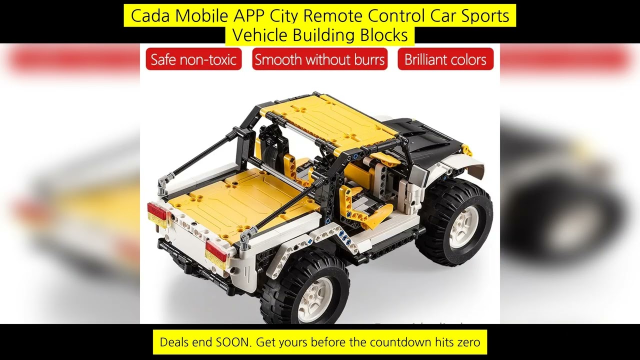 Cada Mobile App City Remote Control Car Sports Vehicle Building Blocks Racing