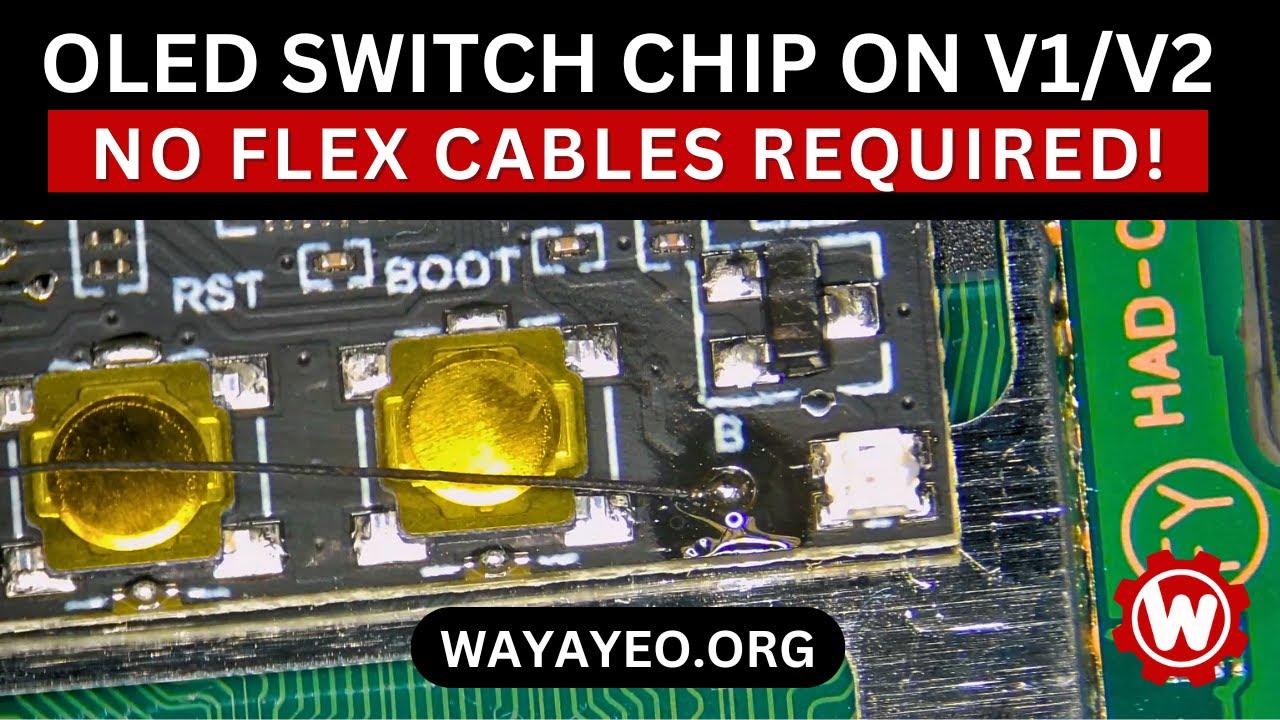 Installing OLED Switch Chip on V1/V2 - No Flex Cables Needed!
