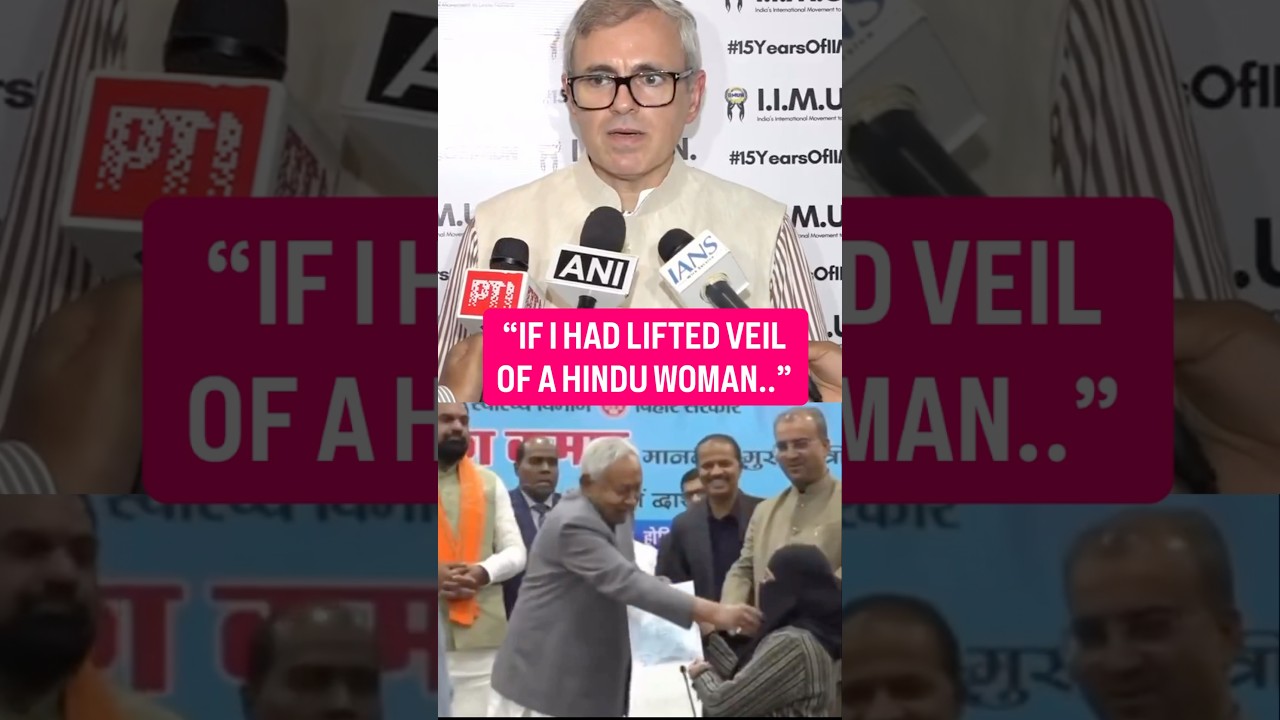 &ldquo;If I Had Lifted A Hindu Woman&rsquo;s Veil&hellip;! | Omar Abdullah Slams Nitish Kumar! | Hijab Row | #bjp