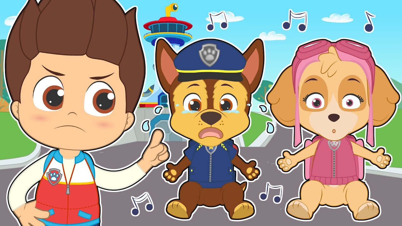 FIVE LITTLE BABIES COMPILATION 🐶🎵👮‍♂️ The Very Best Dog Patrol Videos