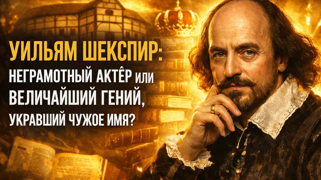 УИЛЬЯМ ШЕКСПИР: Величайший гений в истории, или неграмотный актёр, укравший чужое имя?