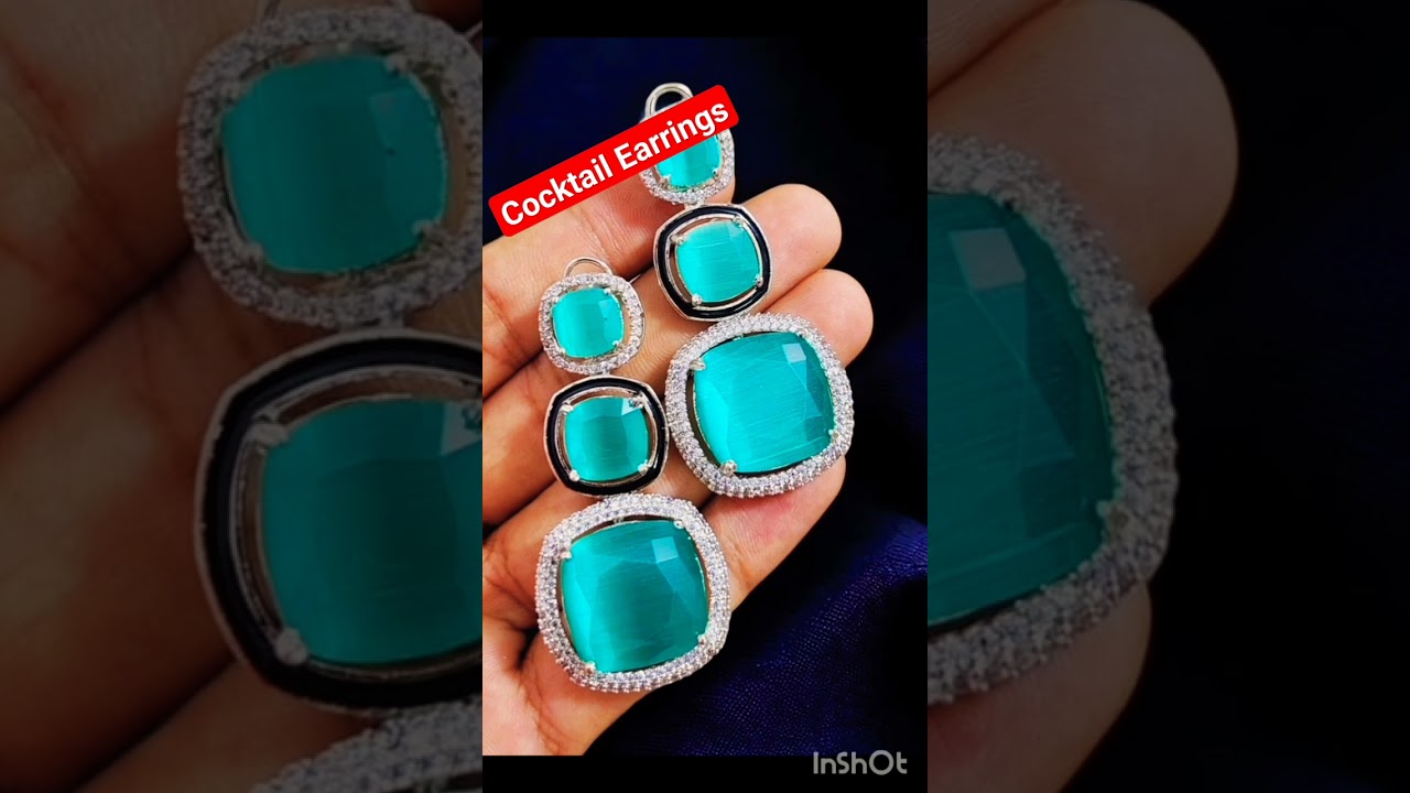 Beautiful cocktail earrings 