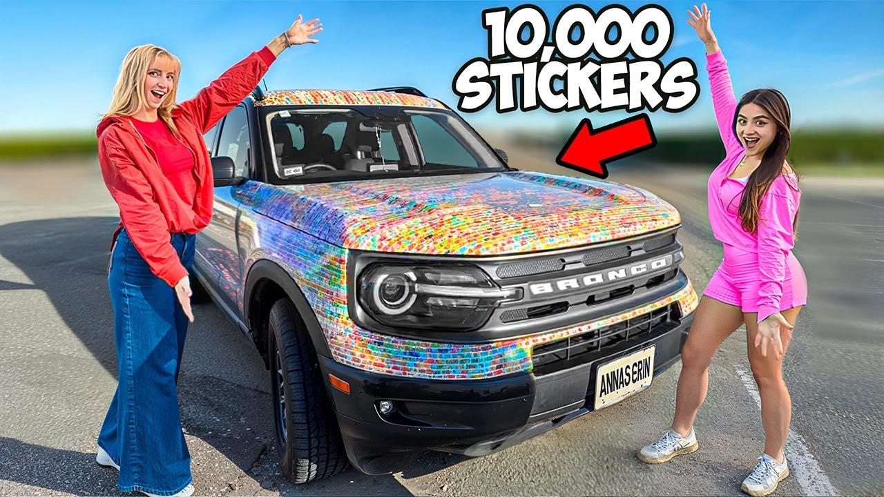 We Covered Our ENTIRE Car in STICKERS!!