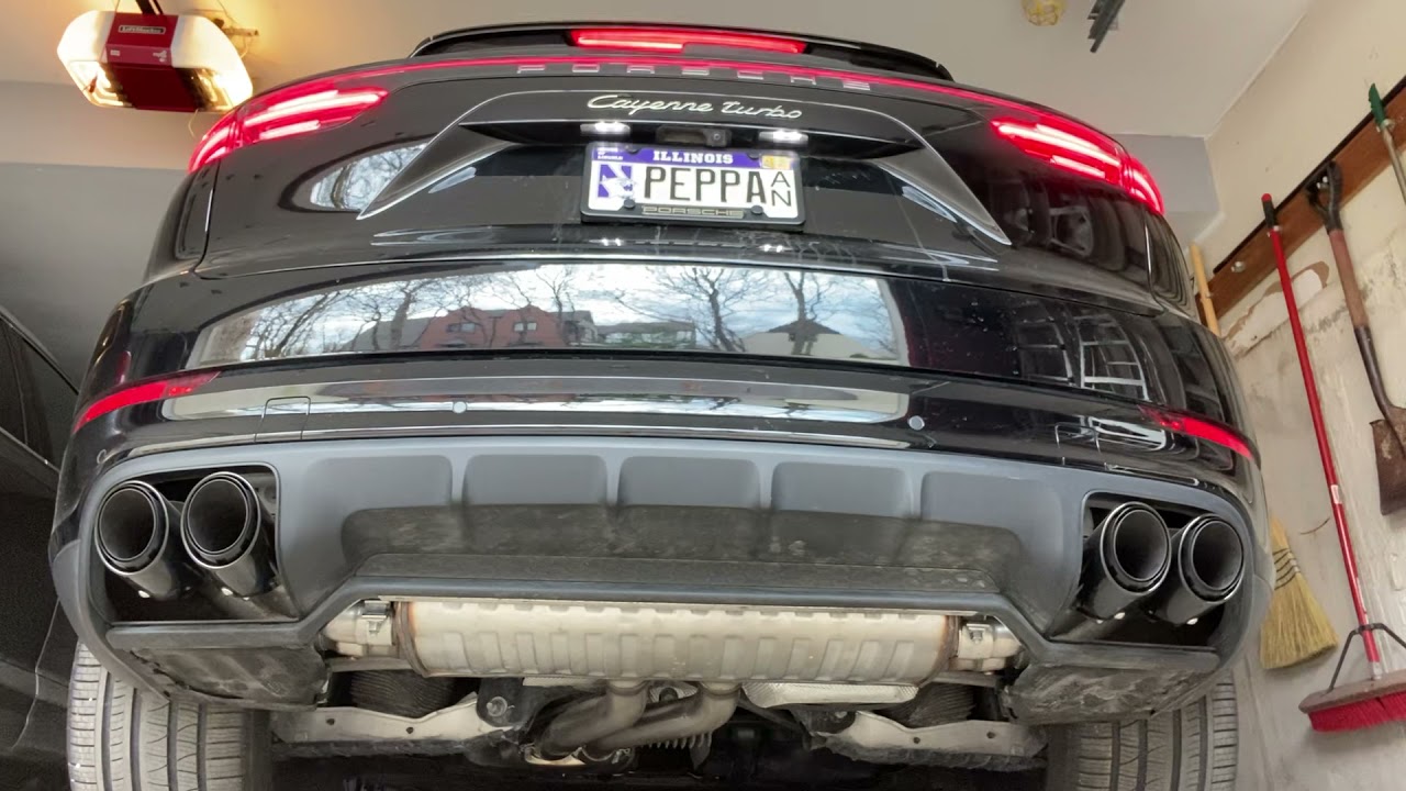 2019 Porsche Cayenne Turbo Exhaust Note with Porsche Sports Exhaust (PSE) system installed