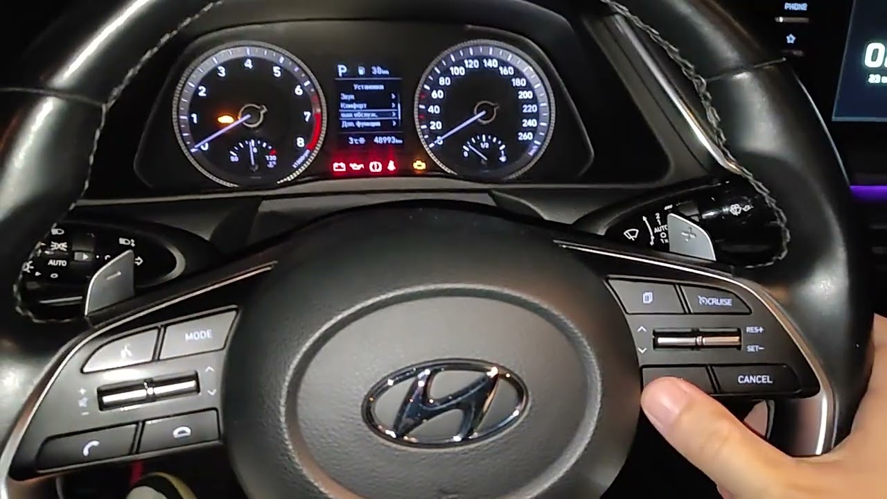 Сброс межсервисного счётчика Sonata DN8