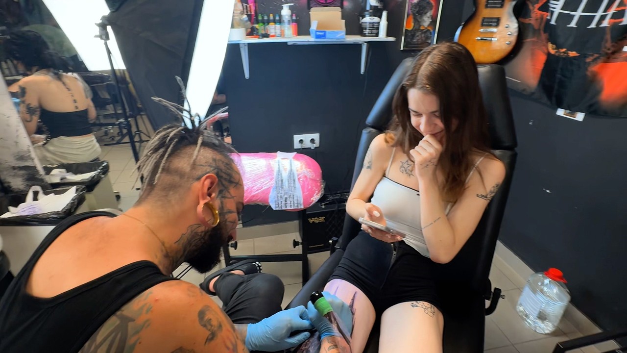 Street Art Tattoo - A Roueni katedrális