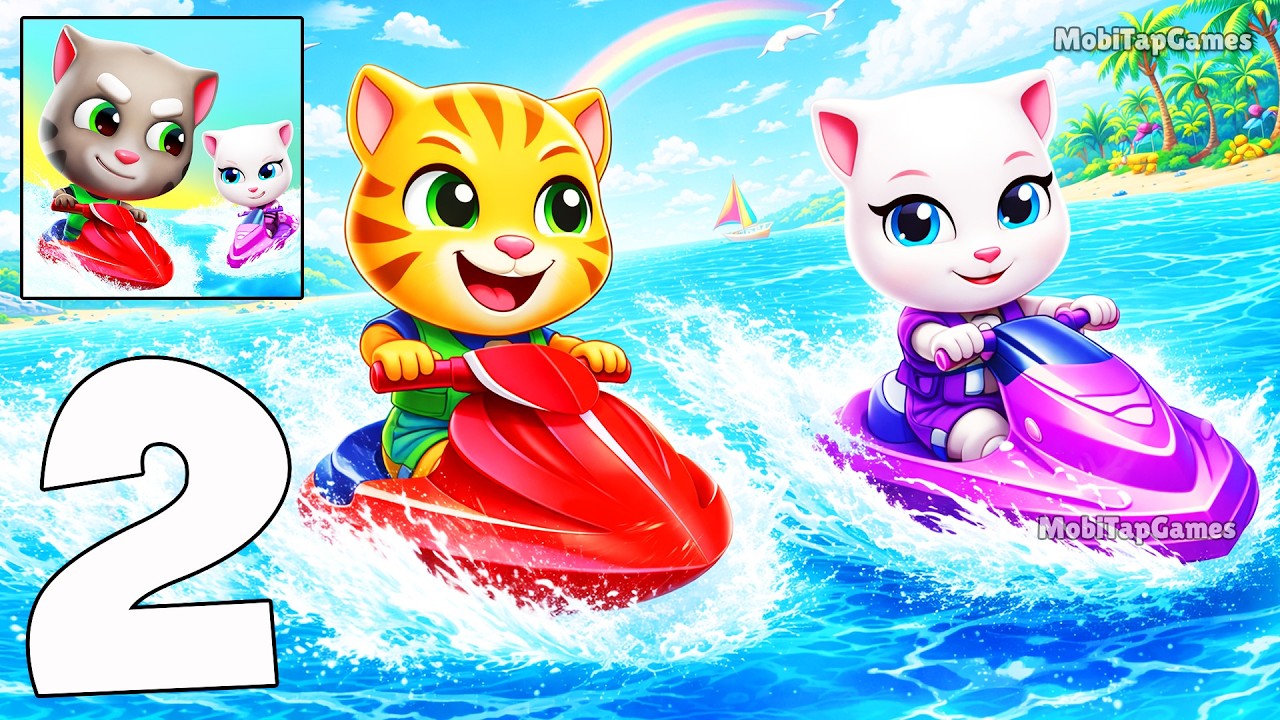 Talking Tom Jetski 2 — Ultimate Jetski Racing Gameplay Part 2! (iOS, Android)