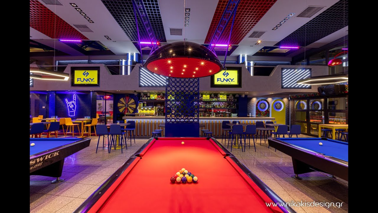 Funky activity bar Nikakis interior designer