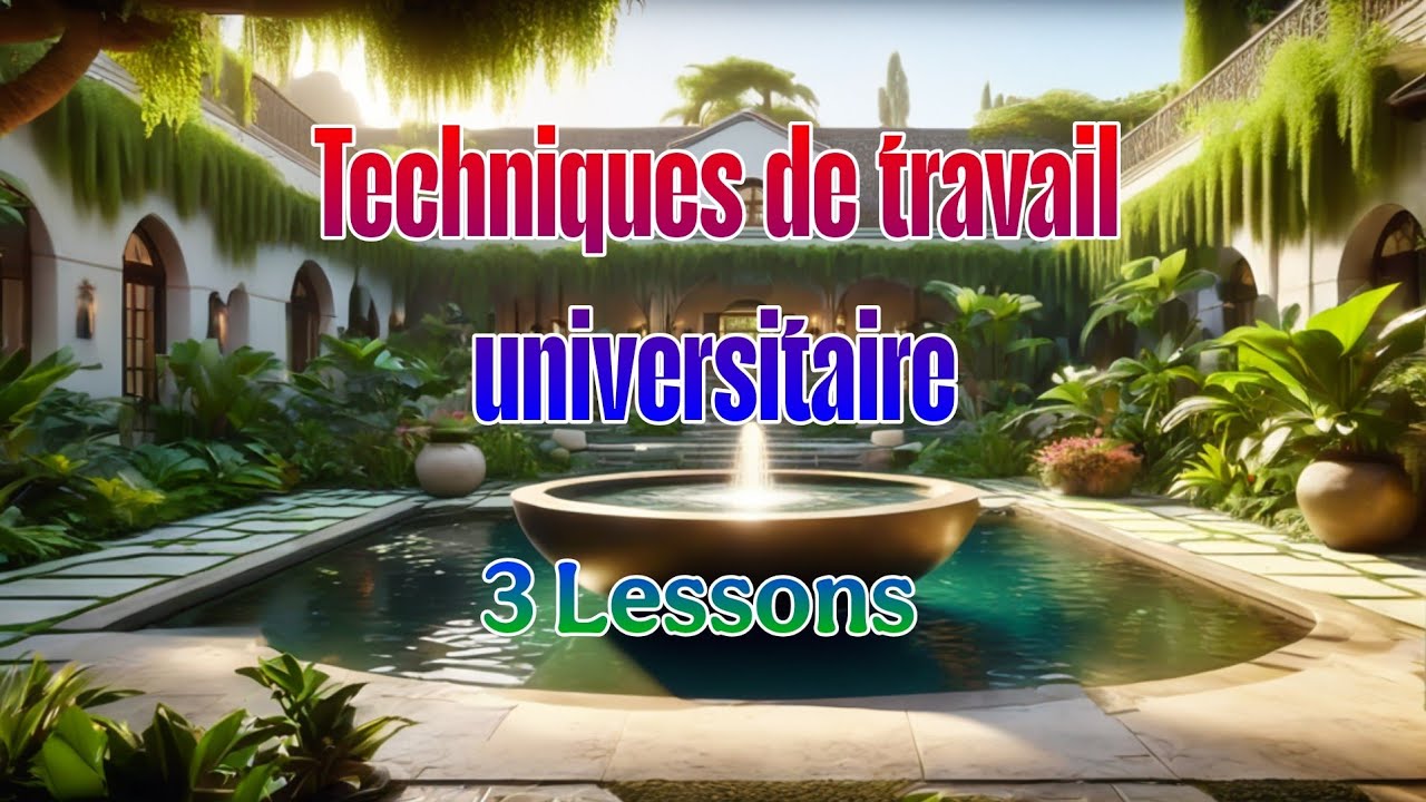 تلخيص و مراجعة شاملة لمقياس تقنيات العمل الجامعي / Les Techniques de travail universitaire