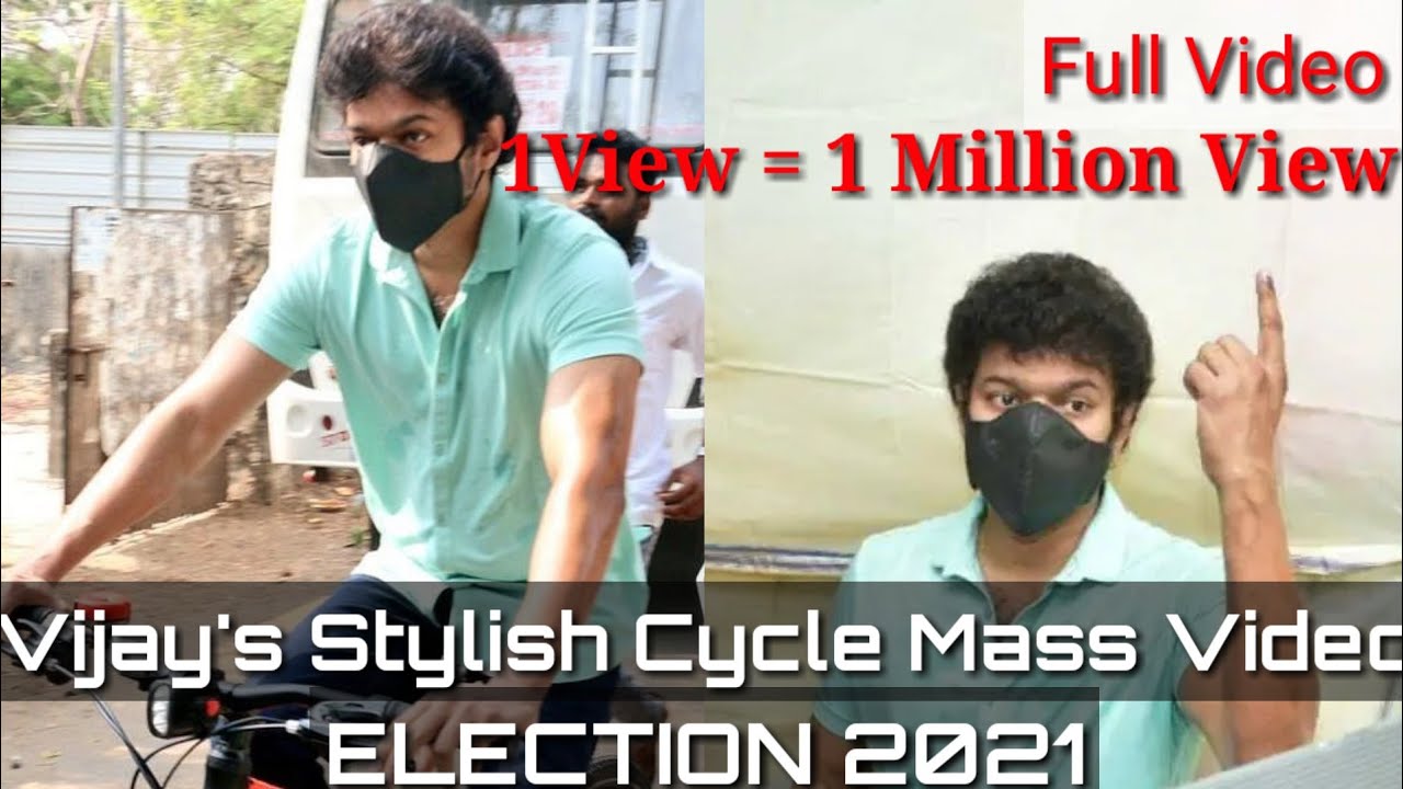 Thalapathy Vijay Cycle Vote / TN Election 2021 / Top Trending Video / Full Video