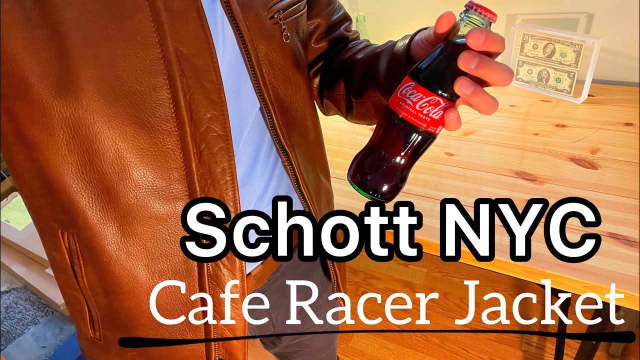 Japanese Dude Falls in Love with the America's BEST Leather Jacket, Schott NYC Cafe Racer Jacket