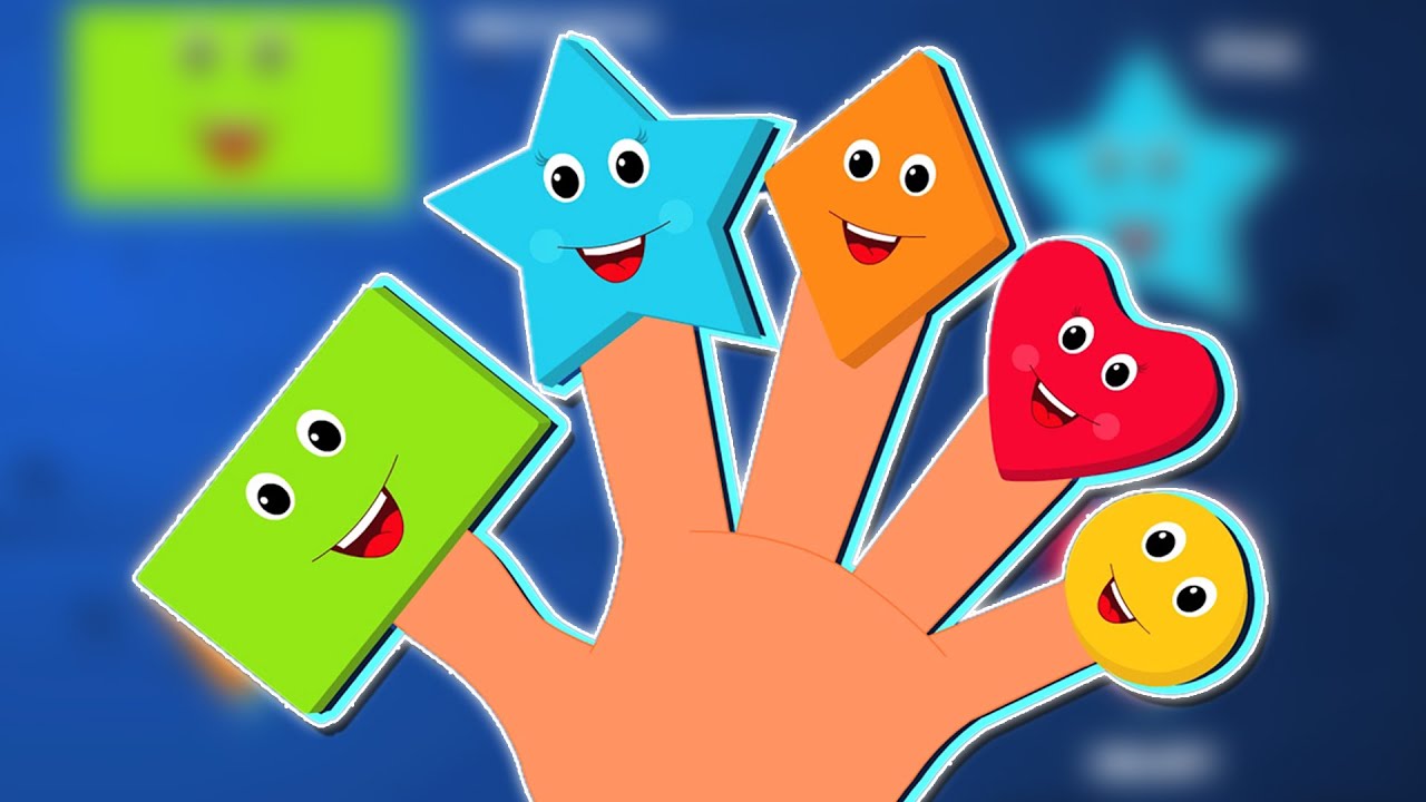 Formas dedo de la familia | compilación | video educativo | Populares la poesía infantil