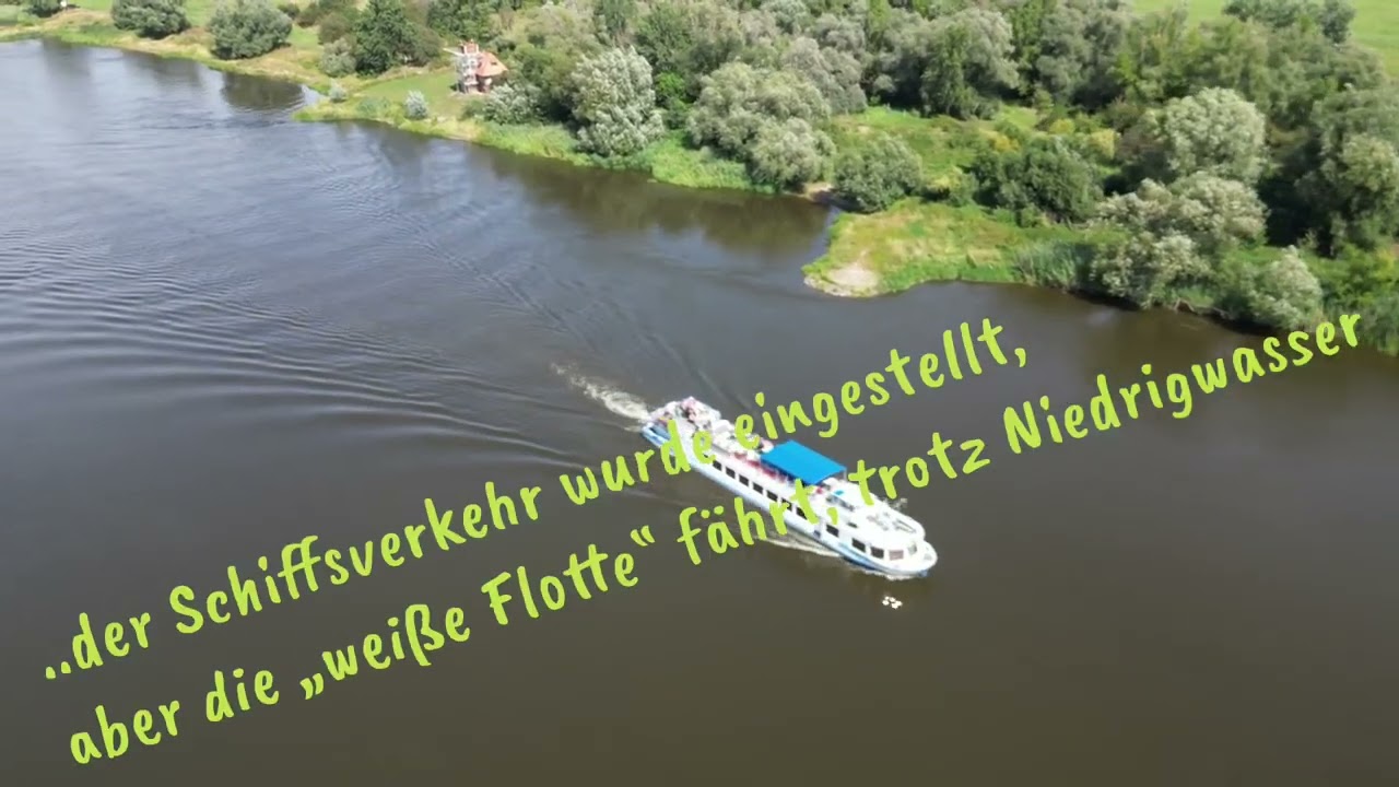 Magdeburg an der Elbe am 14.08.2023, Flussaufwärts Zeichen Fermersleben und Buckau..👍🙋🏻‍♂️