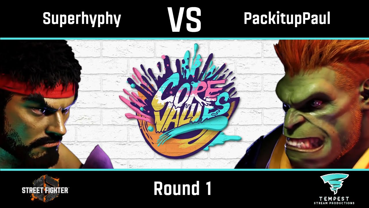 Superhyphy (Ryu) vs PackitupPaul (Blanka) - Street Fighter 6 Round 1 - CORE VALUES III