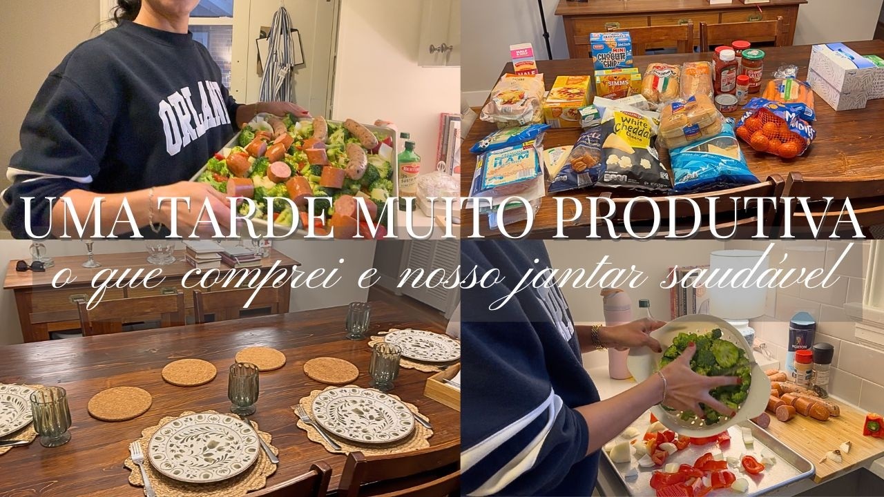 COMPRAS DE MERCADO | FAZENDO UM JANTAR MUITO FÁCIL, SAUDÁVEL E DELICIOSO