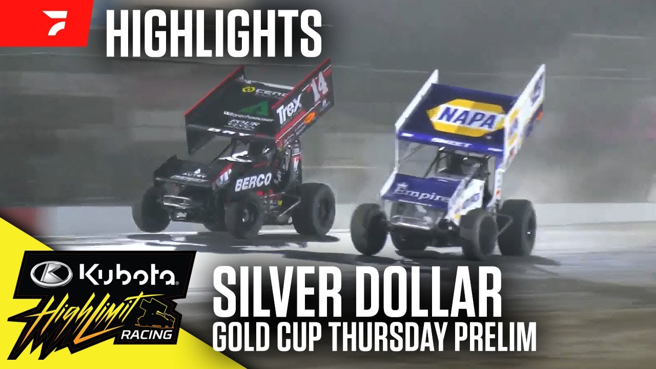 Gold Cup Thursday Prelim | Kubota High Limit Racing at Silver Dollar Speedway 8/21/25 | Highlights