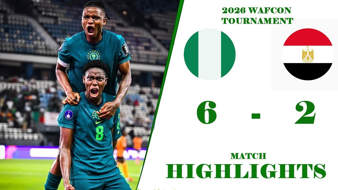 NIGERIA🇳🇬 VS 🇪🇬EGYPT (6-2)-MATCH HIGHLIGHTS & ALL GOALS-2026 WAFCON TOURNAMENT
